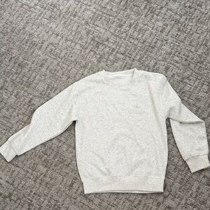 ALO Yoga Crewneck Sweatshirt in Heather Light Gray